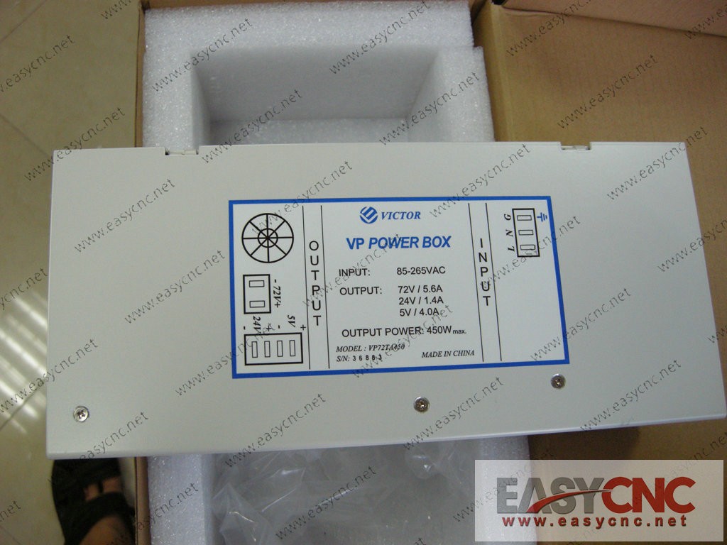 VP72TA450 Victor Vp power used