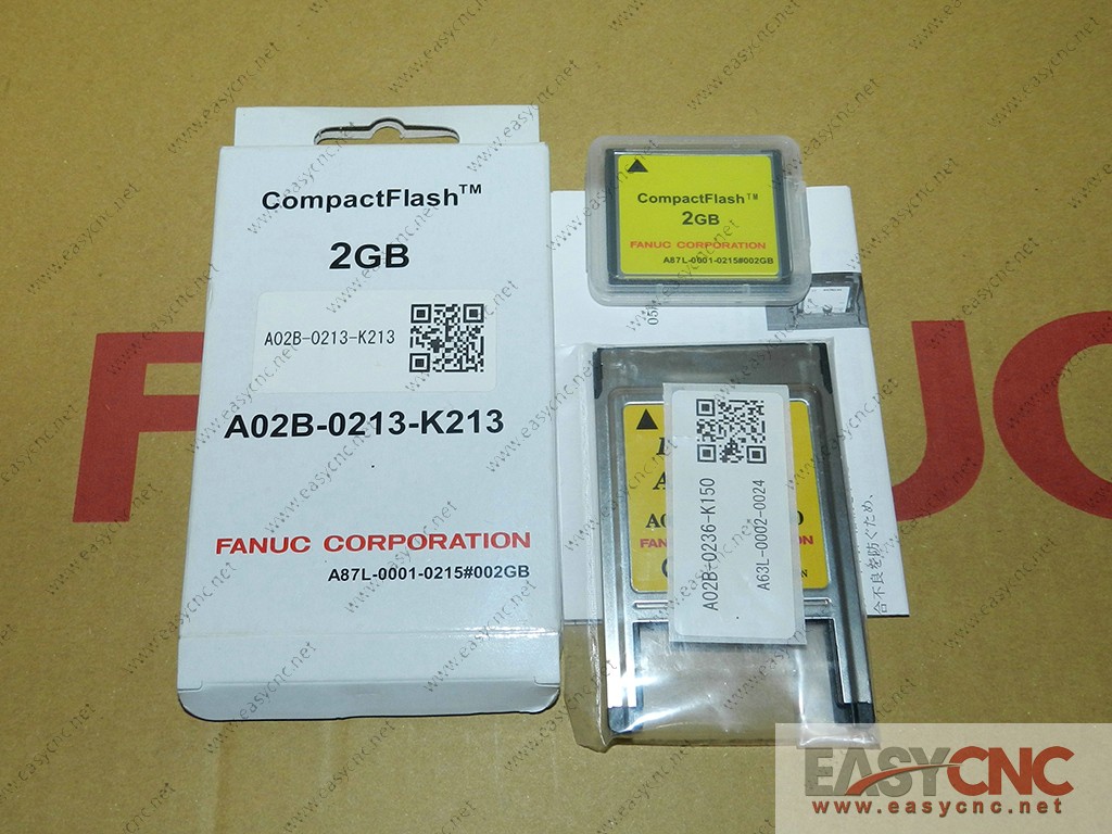 A02B-0213-K213 A87L-0001-0215#002GB Fanuc CF card and PC card adapter A02B-0236-K150 A63L-0002-0024 new