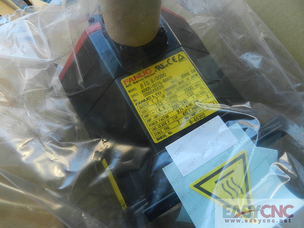 A06B-0075-B003 Fanuc ac servo motor Bis8/3000 new and origianl