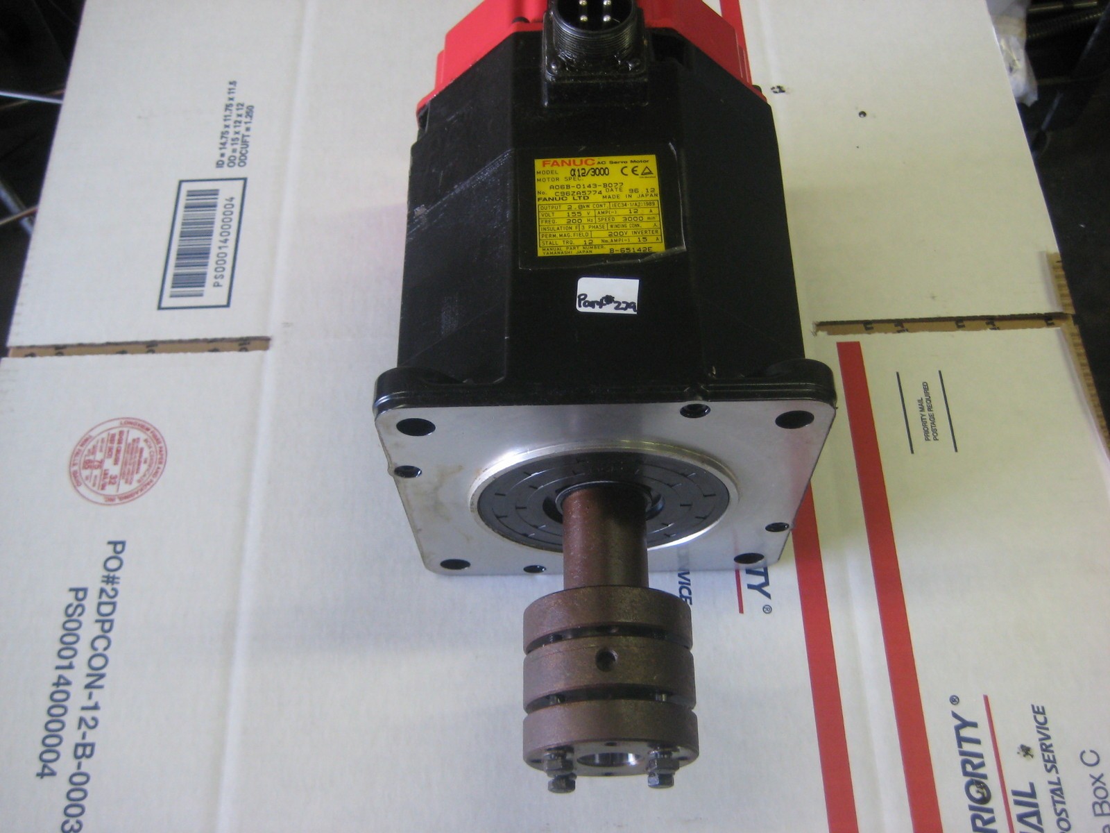 A06B-0143-B077 Fanuc ac servo motor a12/3000 used