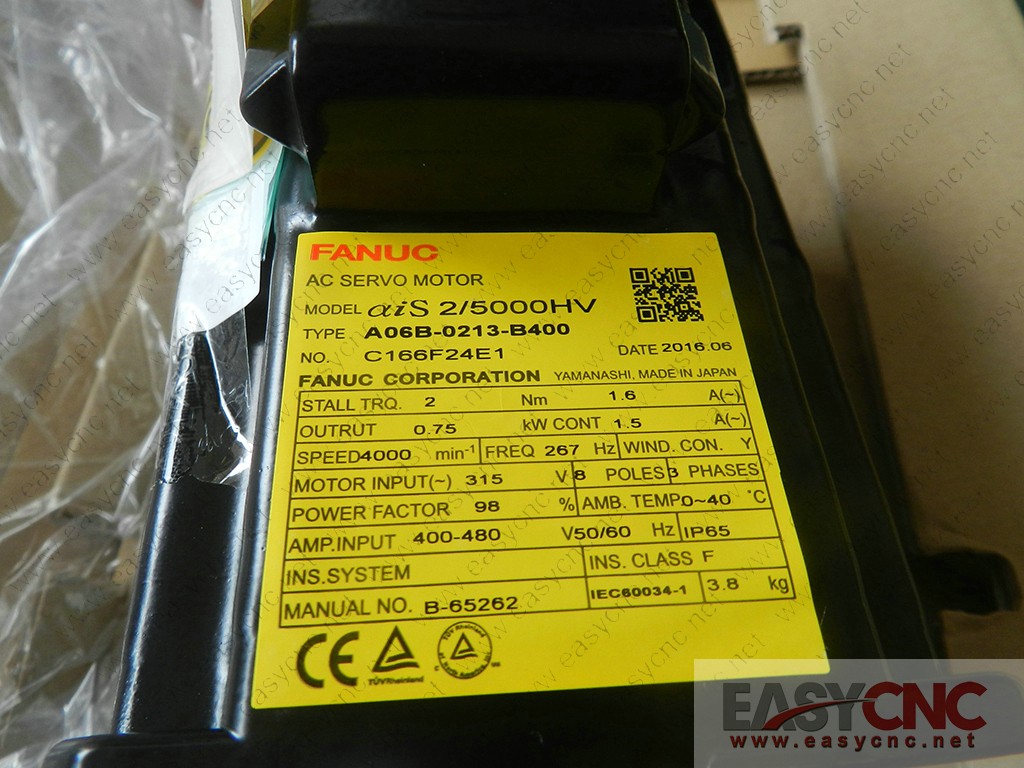 A06B-0213-B400 Fanuc ac servo motor aiS2/5000HV new