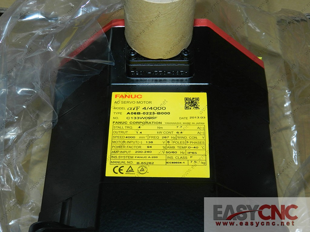A06B-0223-B000 Fanuc ac servo motor aiF4/4000 new