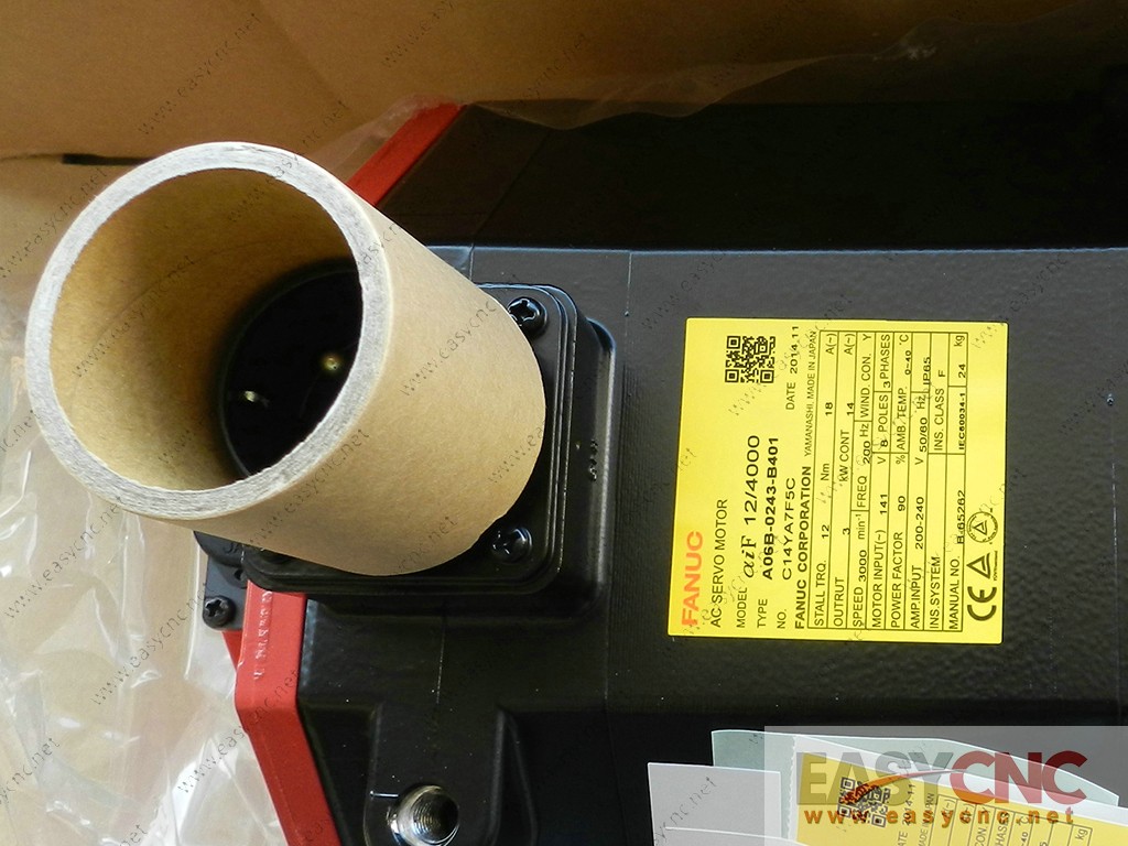 A06B-0243-B401 Fanuc ac servo motor aiF12/4000 new