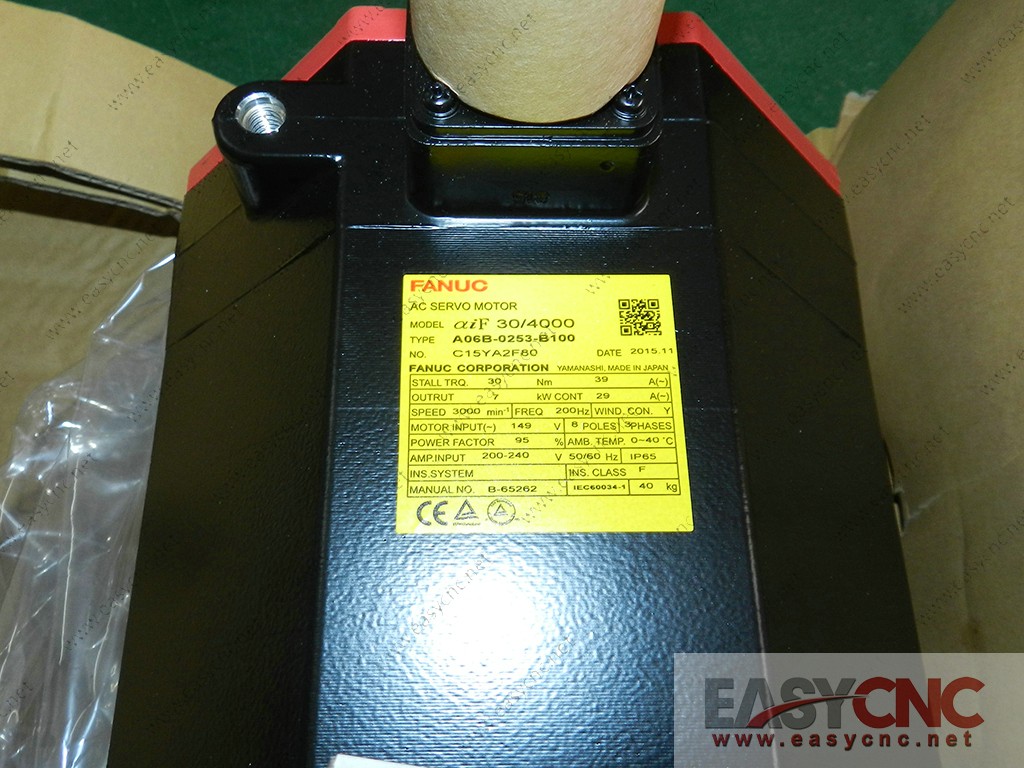 A06B-0253-B100 Fanuc ac servo motor aiF30/4000 new