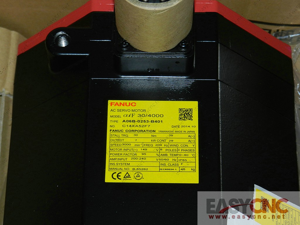 A06B-0253-B401 Fanuc ac servo motor aiF30/4000 new