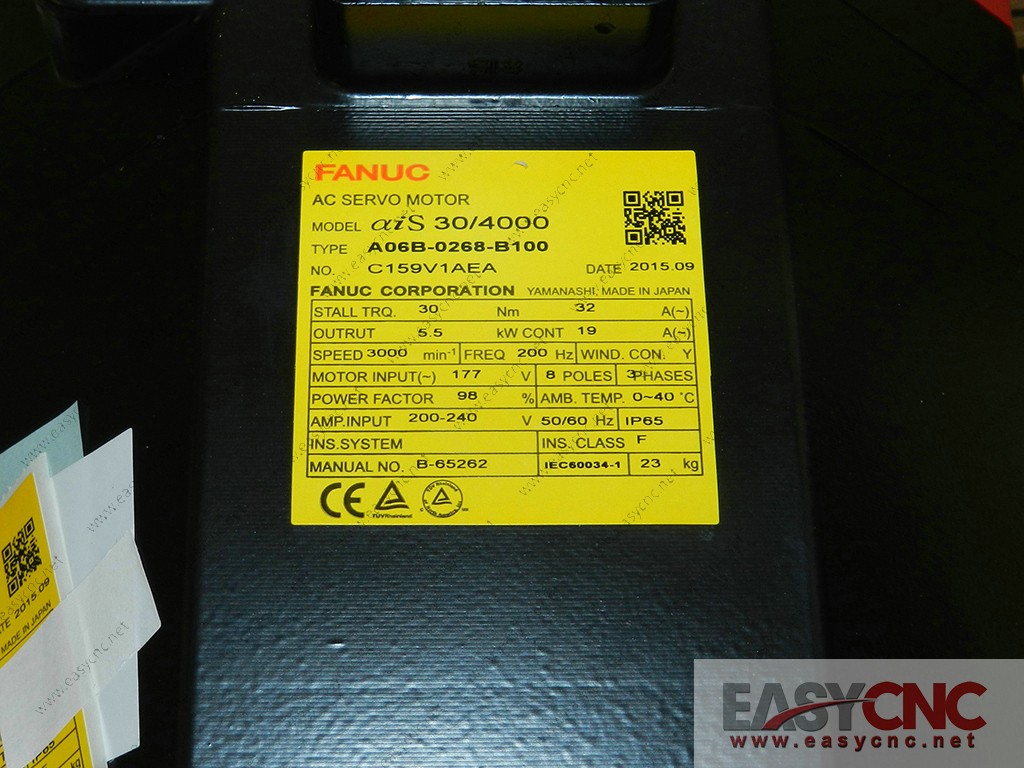 A06B-0268-B100 Fanuc ac servo motor aiS30/4000 new