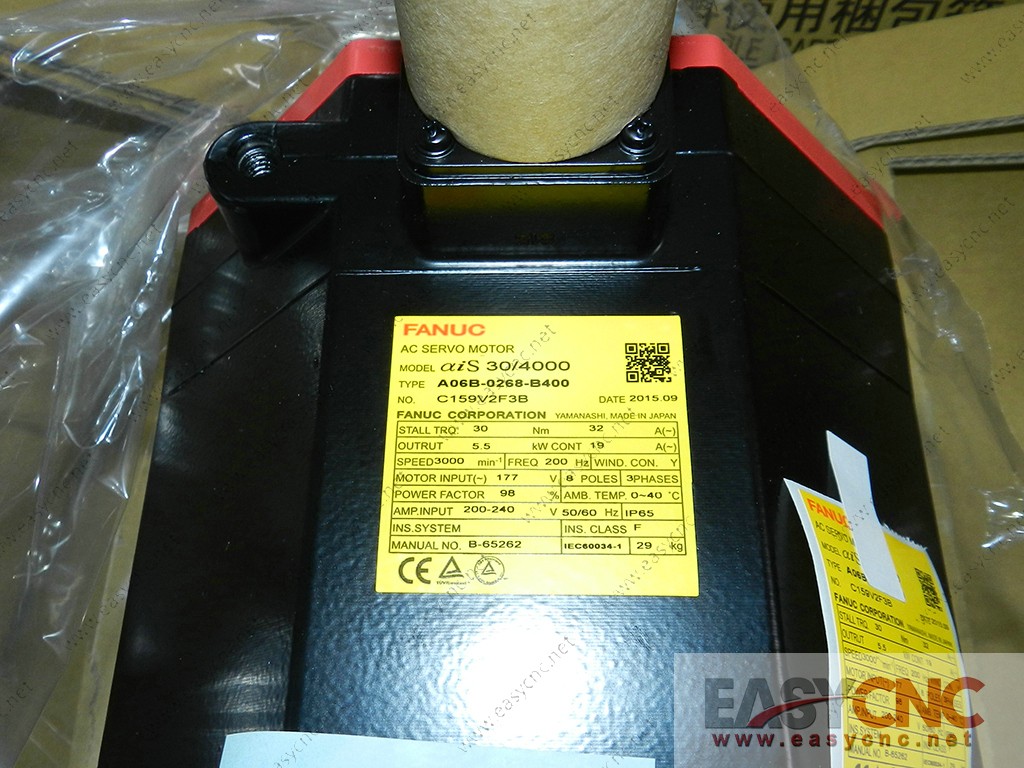A06B-0268-B400 Fanuc ac servo motor aiS30/4000 new