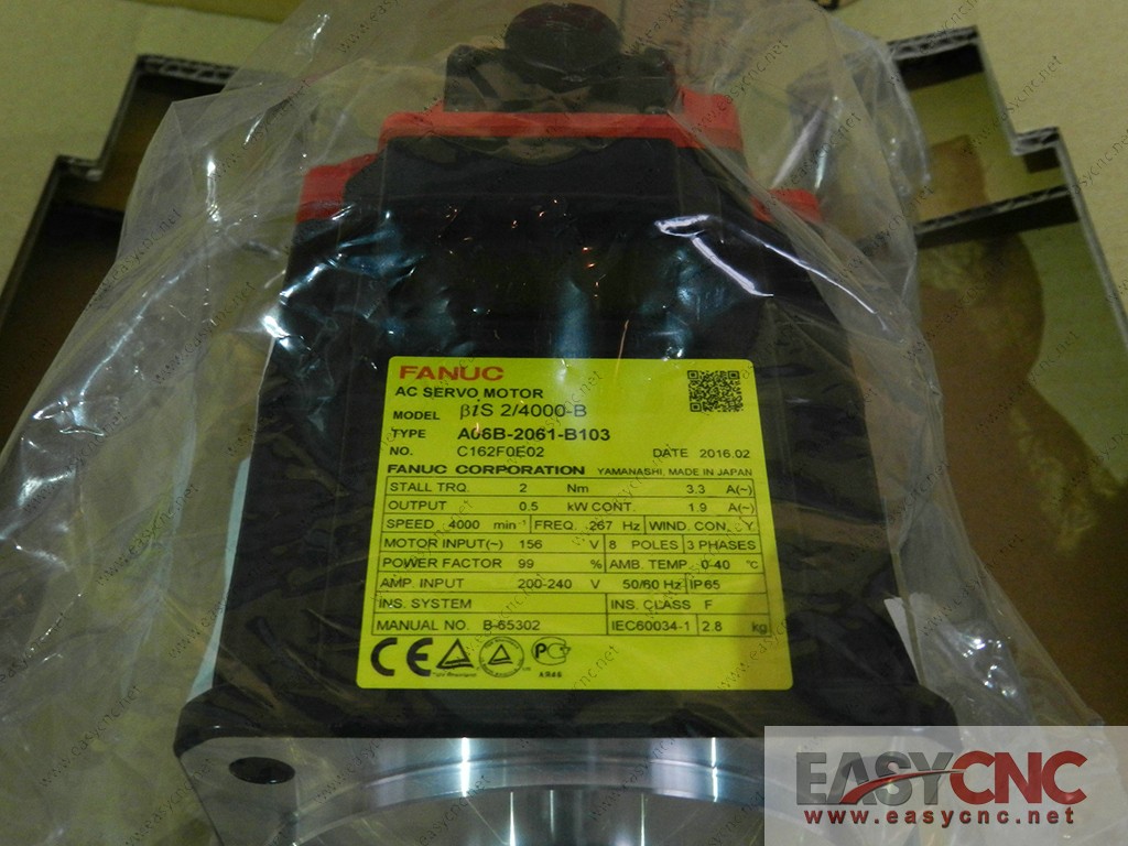 A06B-2061-B103 Fanuc ac servo motor Bis 2/4000-B new