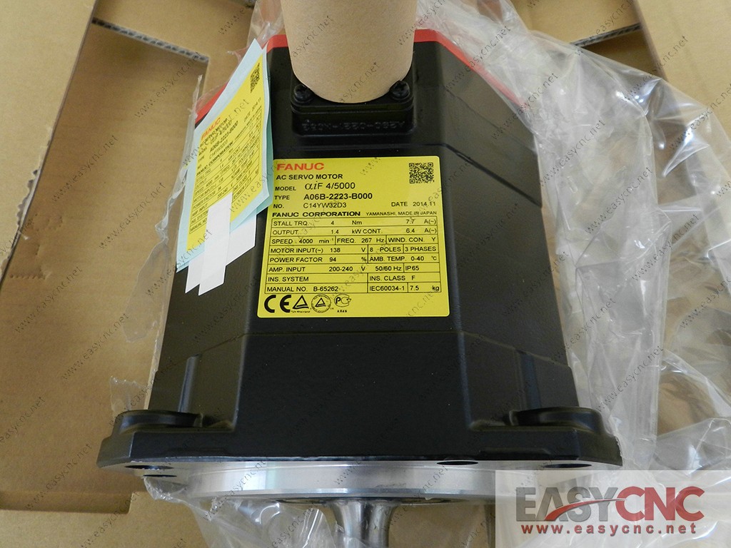 A06B-2223-B000 Fanuc ac servo motor aiF4/5000 new