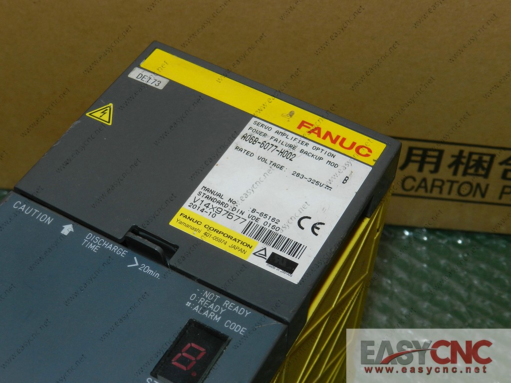 A06B-6077-H002 Fanuc power failure backup module used