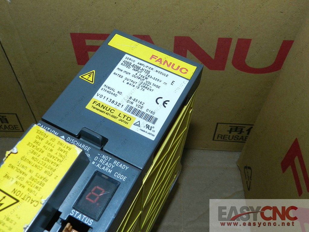 A06B-6096-H105 Fanuc servo amplifier module fssb SVM1-80 used