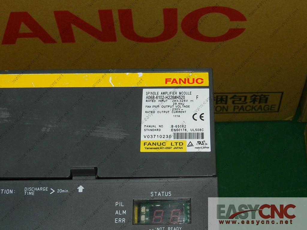 A06B-6102-H226#H520 Fanuc spindle amplifier module SPM-26 used