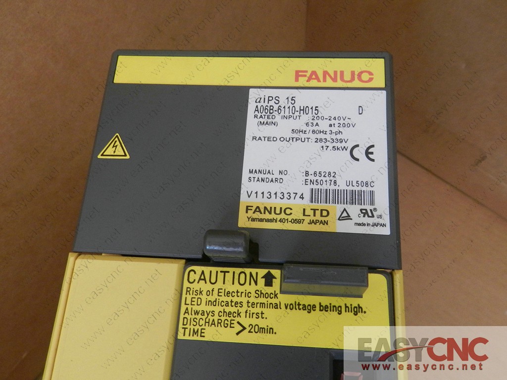 A06B-6110-H015 Fanuc power supply aiPS15 used