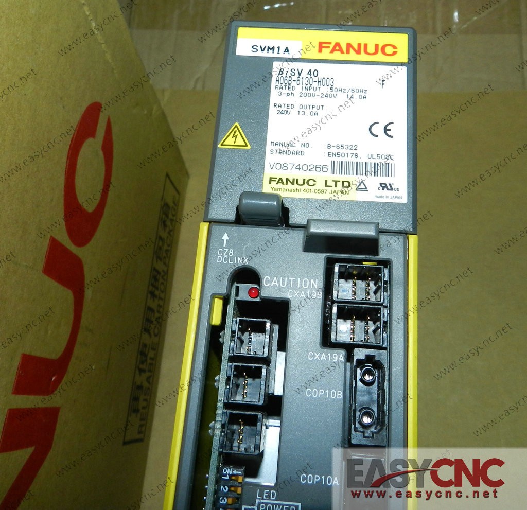 A06B-6130-H003 Fanuc servo amplifer module Bisv40 used