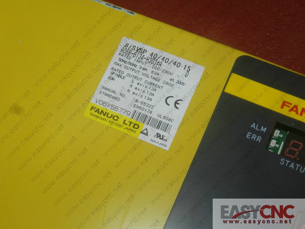 A06B-6134-H303#A Fanuc servo amplifier BiSVSP 40/40/40-15 used