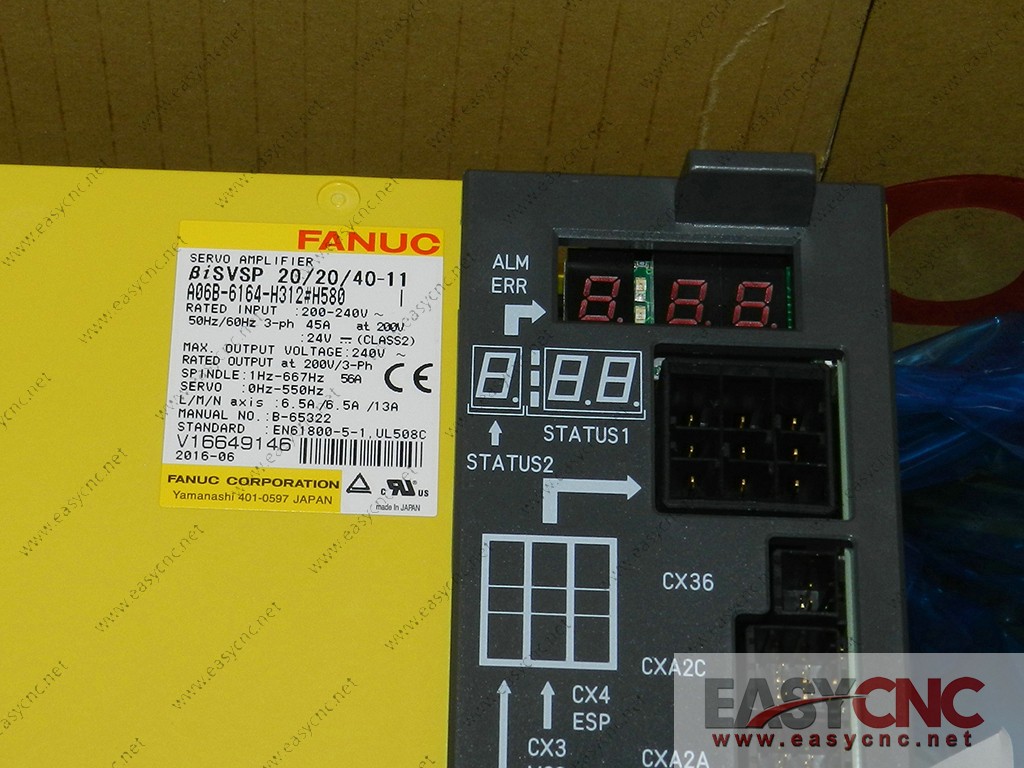 A06B-6164-H312#H580 Fanuc servo amplifier BiSVSP20/20/40-11 new