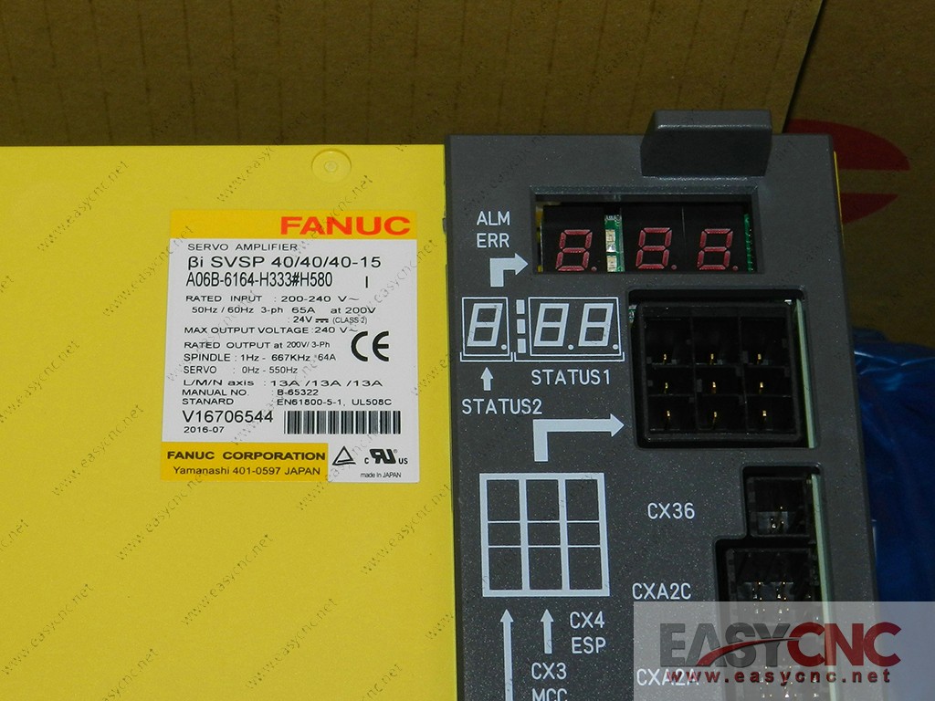 A06B-6164-H333#H580 Fanuc servo amplifier BiSVSP40/40/40-15 new