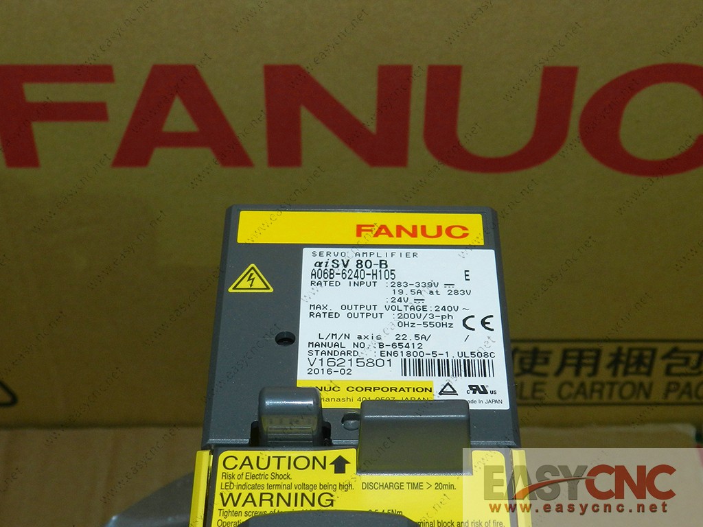 A06B-6240-H105 Fanuc servo amplifier aiSV80-B new