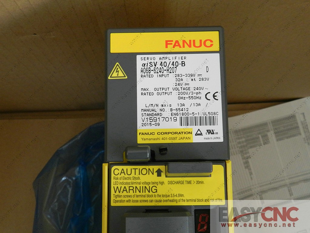 A06B-6240-H207 Fanuc servo amplifier aiSV40/40-B new