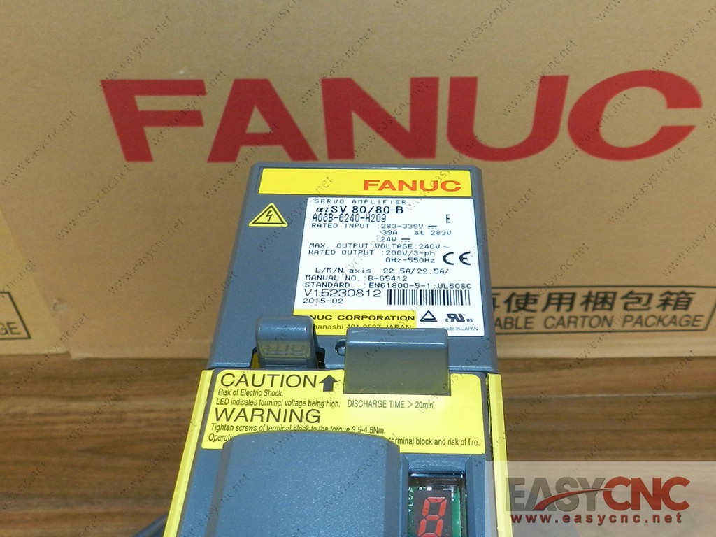 A06B-6240-H209 Fanuc servo amplifier aiSV80/80-B new