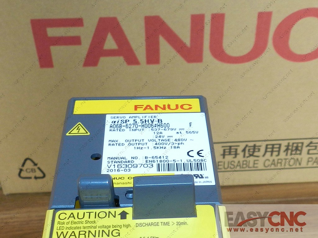 A06B-6270-H006#H600 Fanuc spindle amplifier aiSP5.5HV-B new