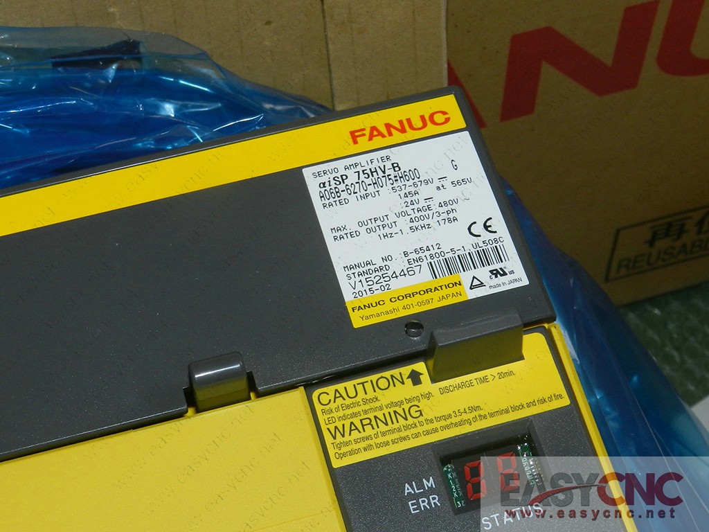 A06B-6270-H075#H600 Fanuc spindle amplifier aiSP75HV-B new