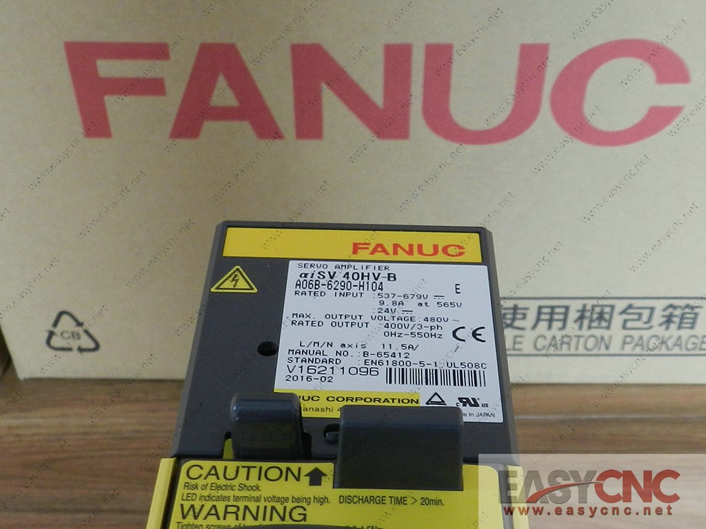 A06B-6290-H104 Fanuc servo amplifier aiSV40HV-B new