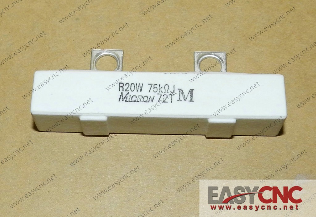 A40L-0001-R20W#R075K Fanuc R20W 75KRJM RESISTOR USED
