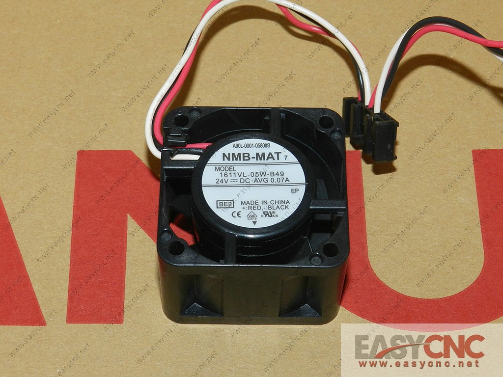 A90L-0001-0580#B 1611VL-05W-B49 NMB fan 24vdc 0.07A 40*40*28mm with double connector new