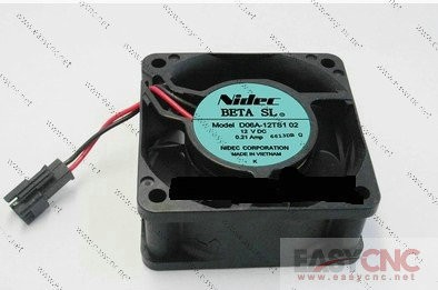 D06A-12TS1 02 Nidec Axial flow fan DC12V 0.21A 60*60*25MM new