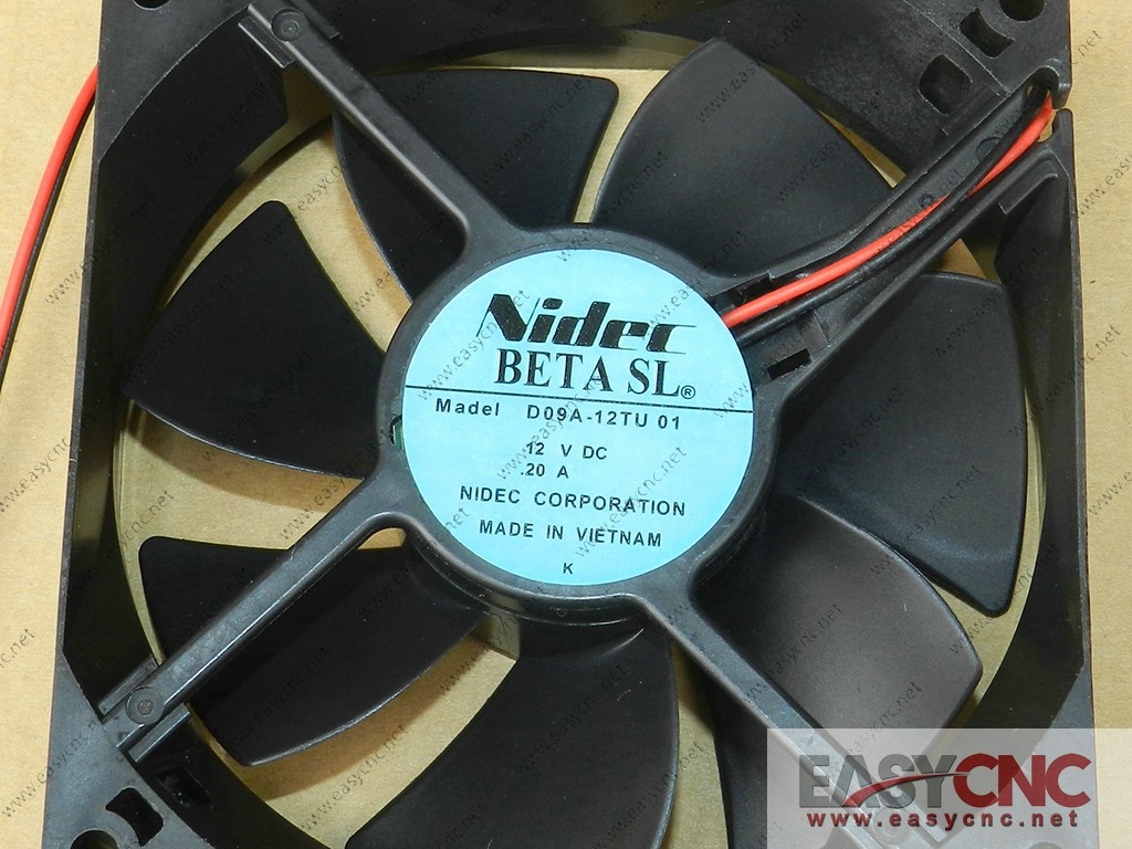 D09A-12TU Nidec Axial flow fan 12V 0.20A 92*92*25mm new