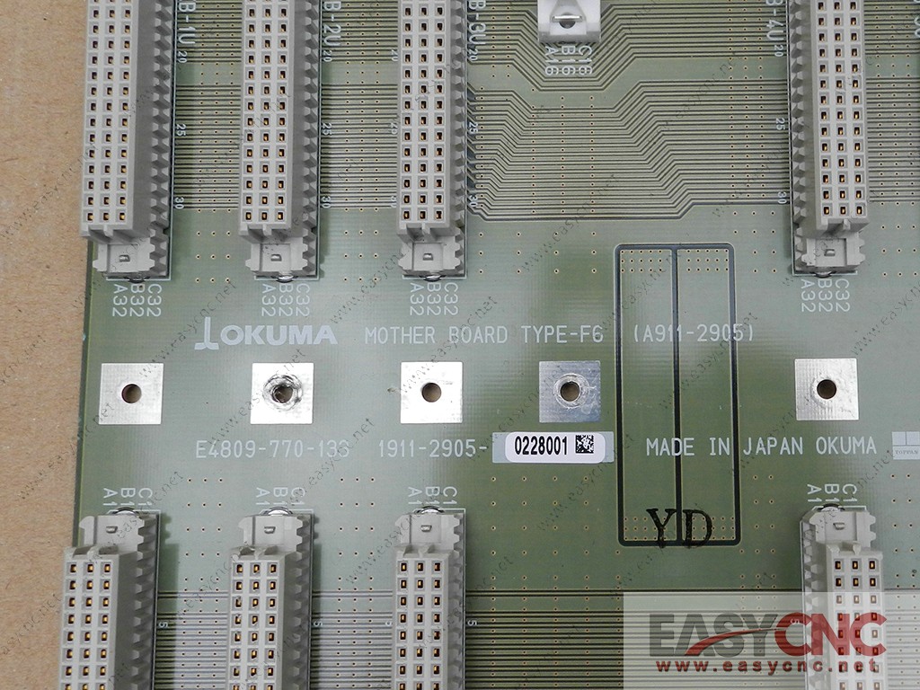 E4809-770-133 Okuma MOTHER BOARD TYPE-F6 A911-2905 used