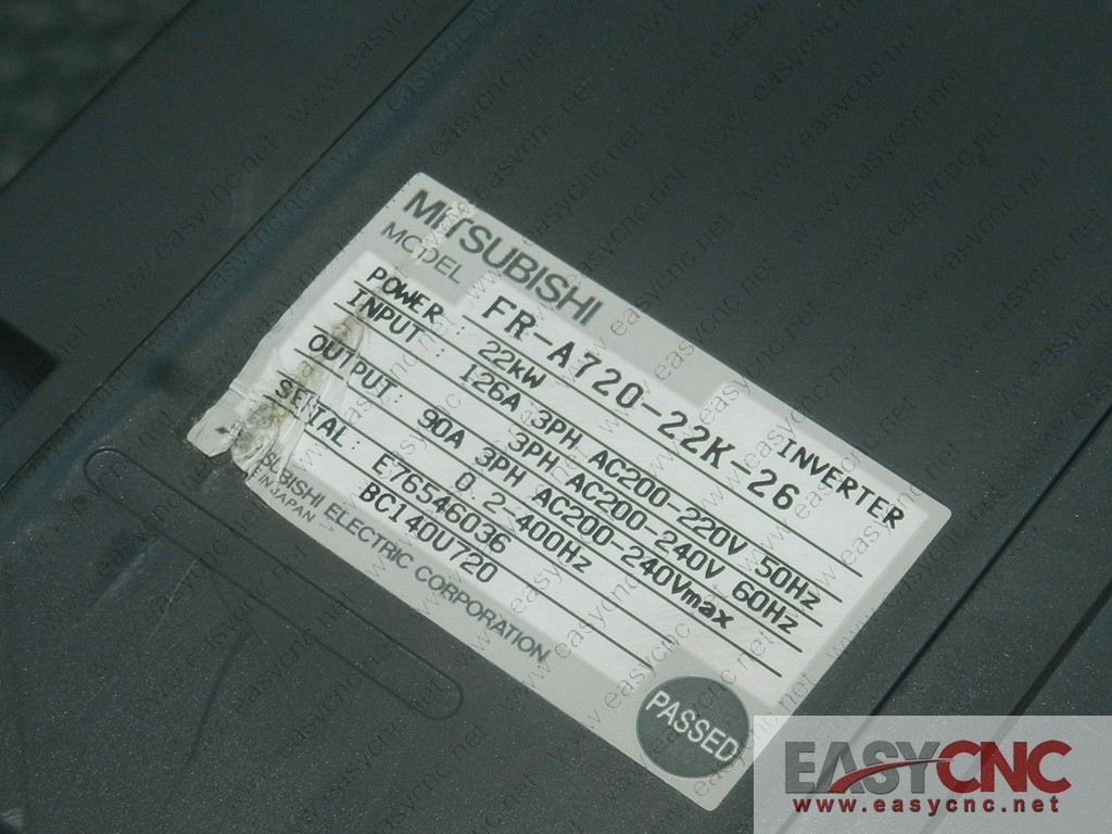 FR-A720-22K-26 Mitsubishi freqrol A700 used