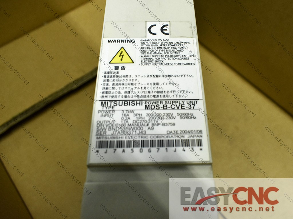 MDS-B-CVE-37 Mitsubishi power supply used