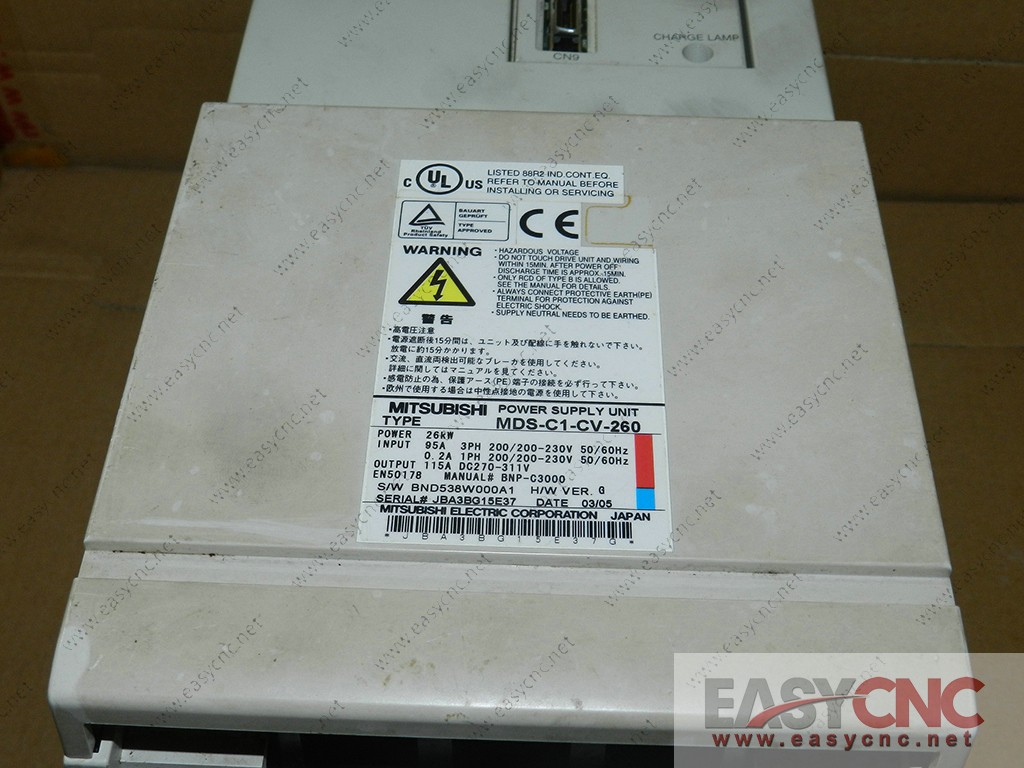 MDS-C1-CV-260 Mitsubishi power supply used