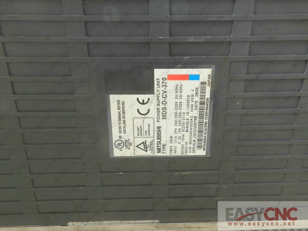 MDS-D-CV-370 Mitsubishi power supply unit used