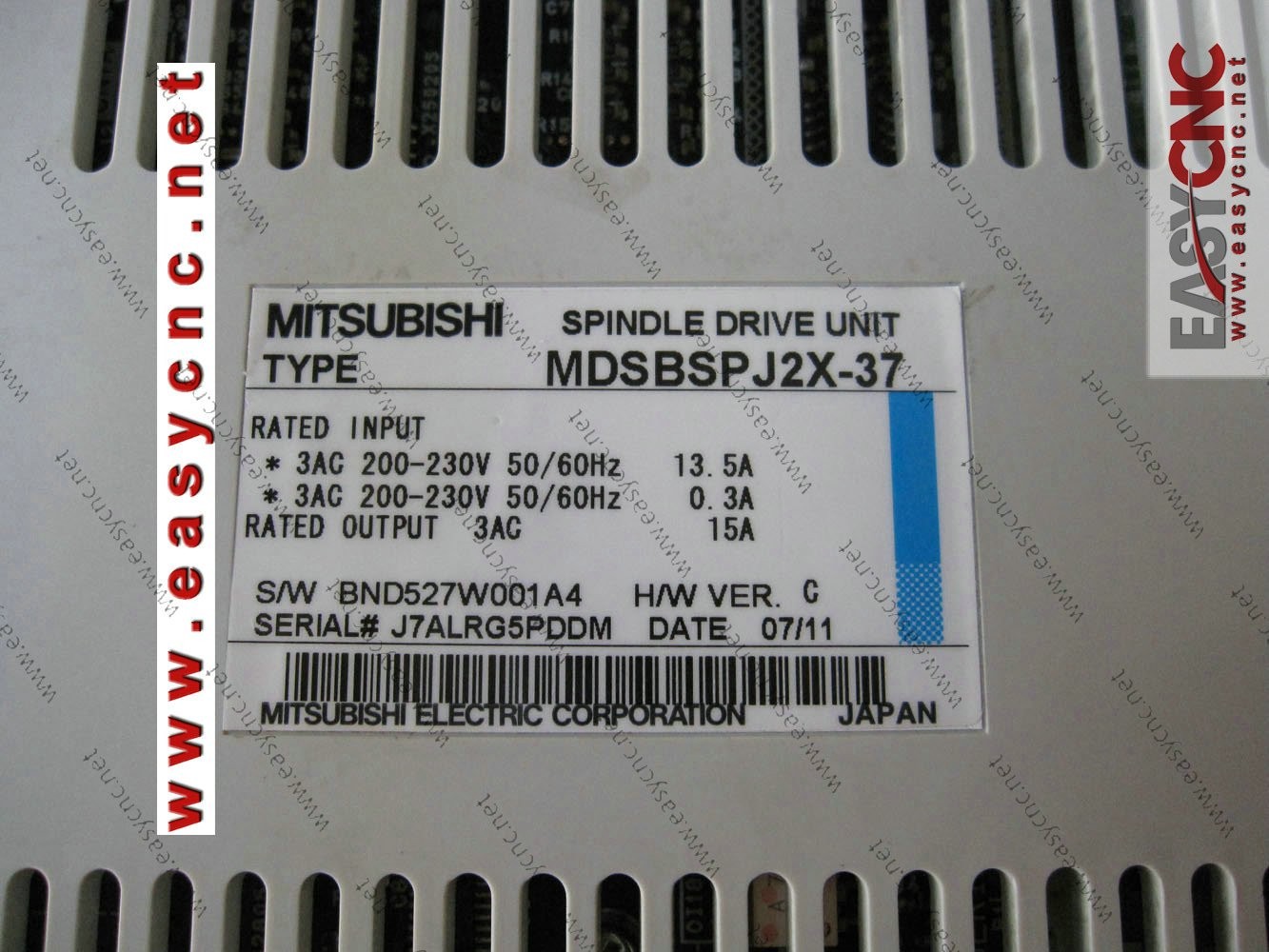 MDSBSPJ2X-37 Mitsubishi SPINDLE DRIVE UNIT used