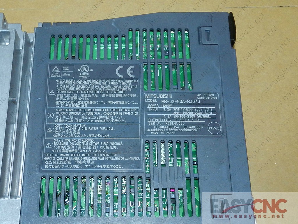 MR-J3-60A-RJ070 Mitsubishi ac servo used