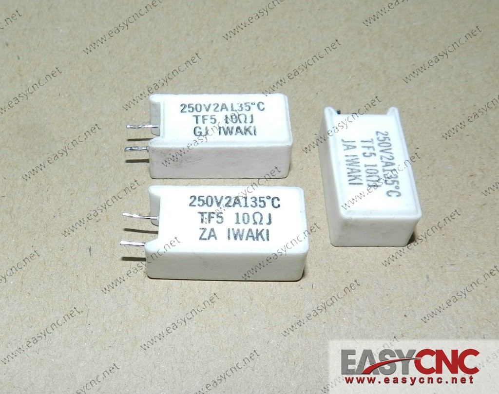 TF5 10RJ GJ IWAKI 250V 2A 135`C Fanuc resistor TF5 10RJ used