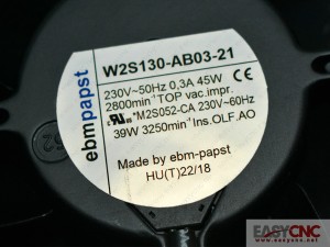W2S130-AB03-21 Ebm-Papst fan new