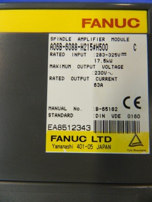 A06B-6088-H215 Fanuc spindle amplifier module SPM-15 used