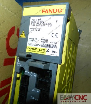 A06B-6130-H004 Fanuc servo amplifer module Bisv80 used