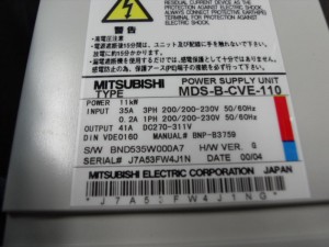 MDS-B-CVE-110 Mitsubishi power supply used