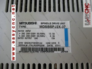 MDSBSPJ2X-37 Mitsubishi SPINDLE DRIVE UNIT used